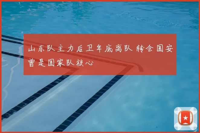 山东队主力后卫年底离队 转会国安曾是国家队核心